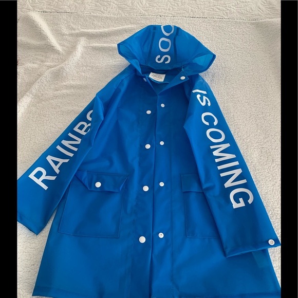 Zara Other - “Rainbow is coming soon” rain coat. worn once